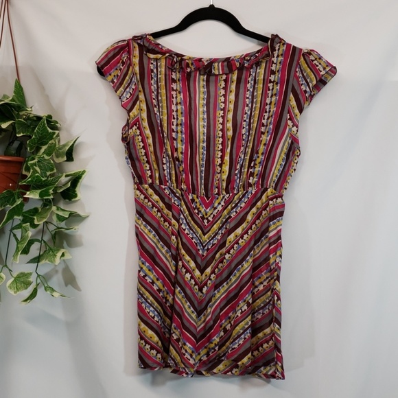 Lucky Brand colorful Top size small - Picture 5 of 7